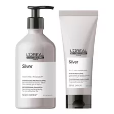 Shampoo Matizador 500ml + Acondicionador 200ml Loreal Silver