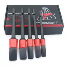 Kit Brochas Cepillos Detailing Limpieza Automotriz X5