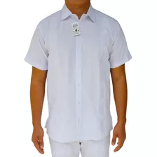 Camisa Guayabera Manga Corta Sin Bolsillos