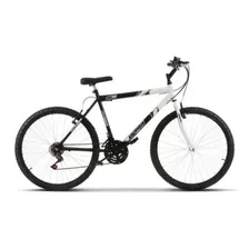 Bicicleta De Passeio Ultra Bikes Bike Aro 26 18v Freios V-brakes Cor Preto/branco