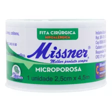 Fita Cirúrgica Microporosa Missner 2,5cm X 4,5m