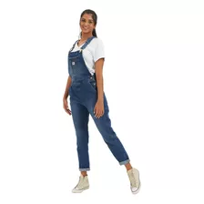 Jardineira Macacão Jeans Feminino Lee Com Strech Original 