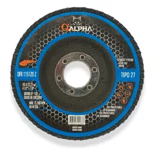 Disco Traslapado Flap 4 1/2 Za120 Azul Alphapro (pack 05und)