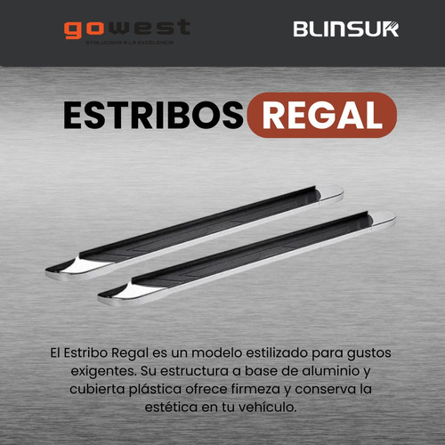 Estribos Regal Negros Ford F-150 Doble Cabina 2017 - 2022 +  Foto 2