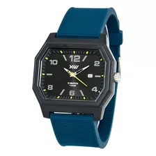 Relógio X-watch Masculino Quadrado Esportivo Azul Xgpp1022