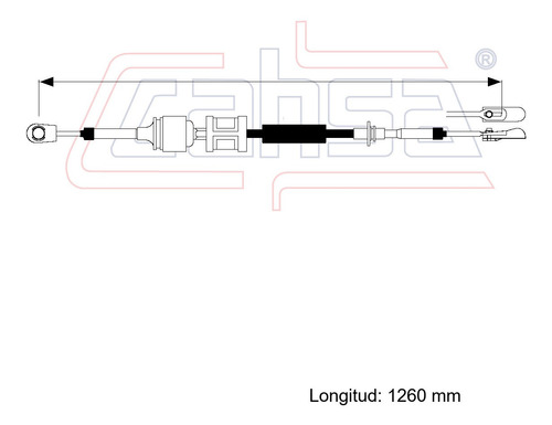 Cable Transversal De Velocidades Para Dodge Spirit 3.0l 1990 Foto 2