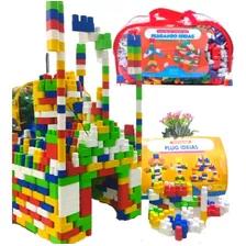 Brinquedo Blocos De Encaixes Peças D Montar Castelo 1000 Pçs