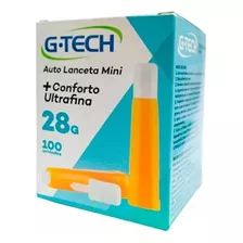 Lanceta Por Contato Automática 100 Unidades G-tech 28g