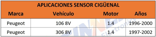 Sensor Cigeal Peugeot 106 8v 306 8v 1.4 Foto 6