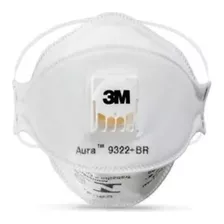 Kit 10 Máscaras Respiratórias Pff2 N95 Aura 9322 3m Branca 