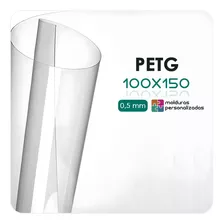 Placa De Acrilico Petg Cristal 0,5mm Transparente 100x150 Cm