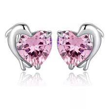 Jewelrypalace Sweet Dolphin - Pendientes De Tuerca Con Circo