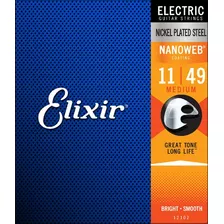 Cuerdas Para Guitarra Eléctica Elixir Nanoweb 11-49