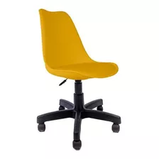 Cadeira Para Escritório Saarinen-empório Tiffany Cor Amarelo