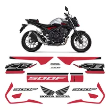 Kit Adesivos Para Cb 500f 2020/2021 Honda Moto Prata