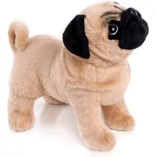 Animal De Peluche Pug Marrón De 12,5 Pulgadas, Perro D...