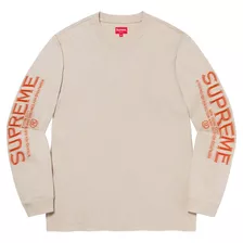 Playera Supreme Intarsia Sleeve L/s Top Original Logo Hype