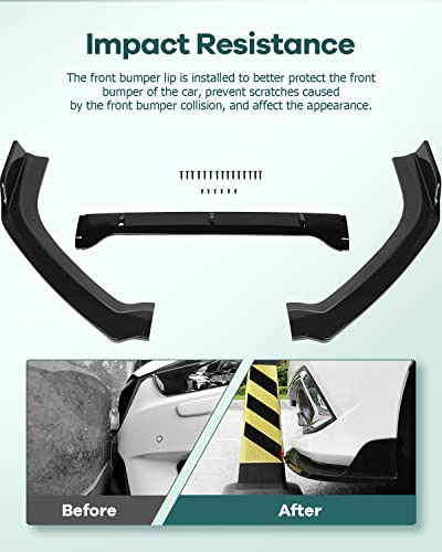 3pcs Front Bumper Lip Compatible Con Nissan Teana 2019-2020 Foto 4