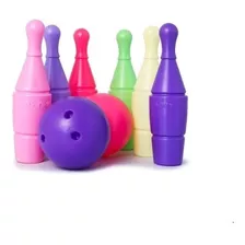 Juego De Bolos Niña Y Niño Colores Didactico Boy Toys 