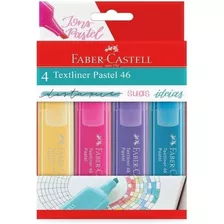 Caneta Marca Texto Faber Castell Pastel 46 C/04