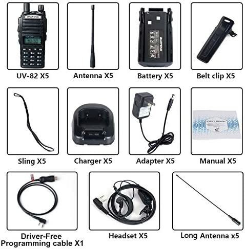 Radio Baofeng Uv-80 2 Caminos Pregramacin Antena -negro Foto 7