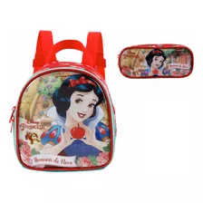 Lancheira Escolar Infantil Branca De Neve E Estojo Original