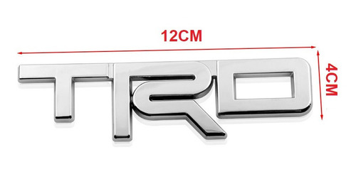 Emblema Trd Cromo Toyota Tacoma Tundra Rav-4 Corolla 4runner Foto 3