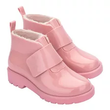 Bota Infantil Mini Melissa Chelsea Com Pêlos Feminino