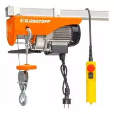 Aparejo Eléctrico 550w 125/250 Kg 12 Mts Lusqtoff N1 Cantidad De Cuerdas 2 Color Naranja