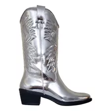 Steve Madden Botas Vaqueras Hayward Color Plata 