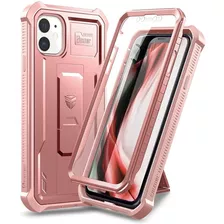 Funda Para iPhone 11, Rosa/resistente/soporte