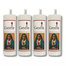 Kit De 10 Velas 7 Dias 260g Imagem Nossa Senhora Das Dores