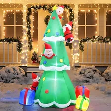 Dahan 2.4m Árbol Inflable De Navidad Con Luces, Árbol