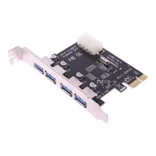 Tarjeta Pci-e Express Usb 3.0 4 Puertos Pc Superspeed 