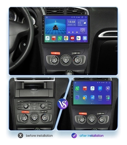 Estreo Peugeot Pg / Citroen C4 C4l 2013-2017 Android 2+32g Foto 2