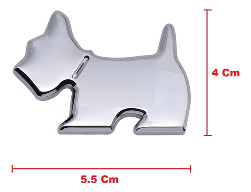 Emblema Metal Perro Gato Metal Universal Auto Vw Hyundai Pza Foto 2