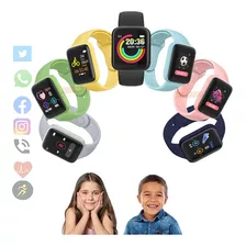 Relógio Smartwatch Completo Crianças Adolescentes Jovens Cor Da Pulseira Rose