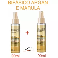 Kit C 2: Óleo Tratamento Bifásico Avon Argan E Marula 90ml