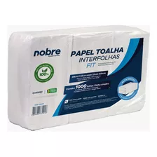 Papel Toalha Interfolha C/ 1000 20x23 (100% Celulose Virgem)