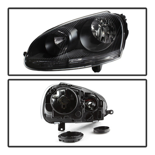 Par Faros Negro Interior Volkswagen Rabbit S 2008 2.5l Foto 3