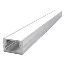 Perfil De Aluminio Anodizado 1,5mt Para Tira Led Slim Flat