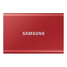 Disco Sólido Externo Samsung T7 Mu-pc2t0t 2tb Rojo