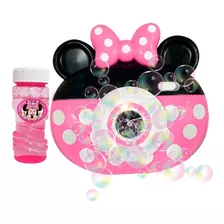 Camara Burbujero C Luz Y Melodias Minnie Mouse Disney Ditoys Color Rosa