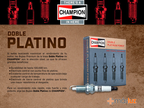 Set 6 Bujas Doble Platino 3000gt V6 3.0l 91/99 Champion Foto 4