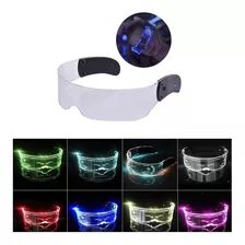 Óculos Led Neon Para Festa Cyberpunk Futurista Cosplay