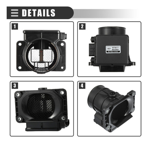 Sensor Maf Flujo Aire Para Mitsubishi Eclipse Outlander Ms Foto 5