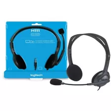 Auricular Vincha Headset Logitech H111 Micrófono 3.5mm Minip