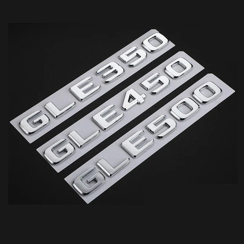 Insignia Abs 3d Con Letras Cromadas Para Mercedes Gle 350 W1 Foto 3