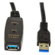 Extensão Usb 3.0 Ativo Repetidor Macho Fêmea 5 Metros