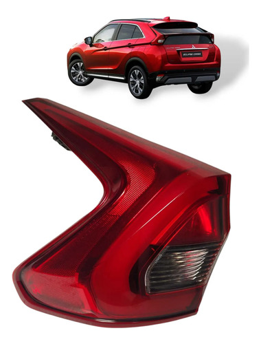 Lanterna Traseira Mitsubishi Eclipse Cross 2018 Á 2022 Esquerdo/motorista Vermelho
